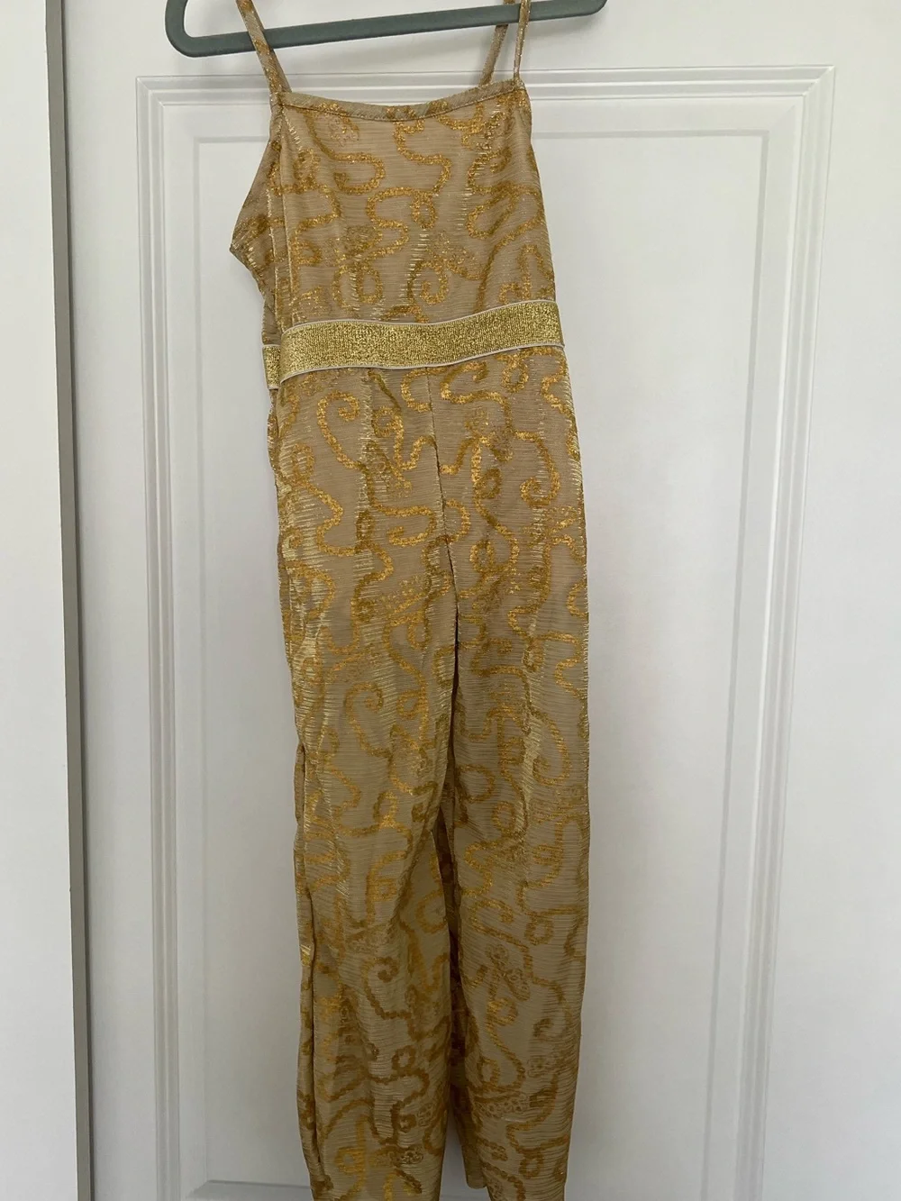 Barbie Costume Gold Jumpsuit